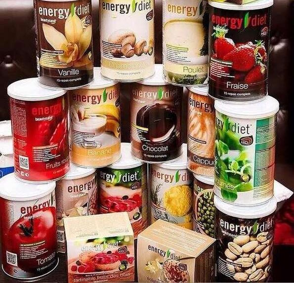 Productos de energía y dieta